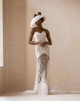 Tulle Trim Gown/Dress