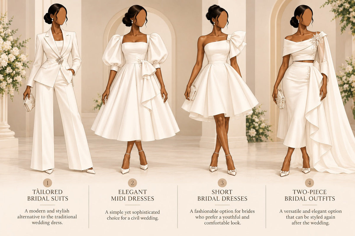 Elegant Civil Wedding Outfit Ideas for Nigerian Brides