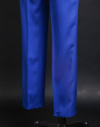 A cobalt blue, shawl lapel suit & pant Trouser